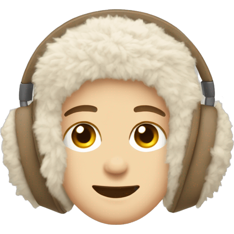 beige sherpa earmuffs emoji