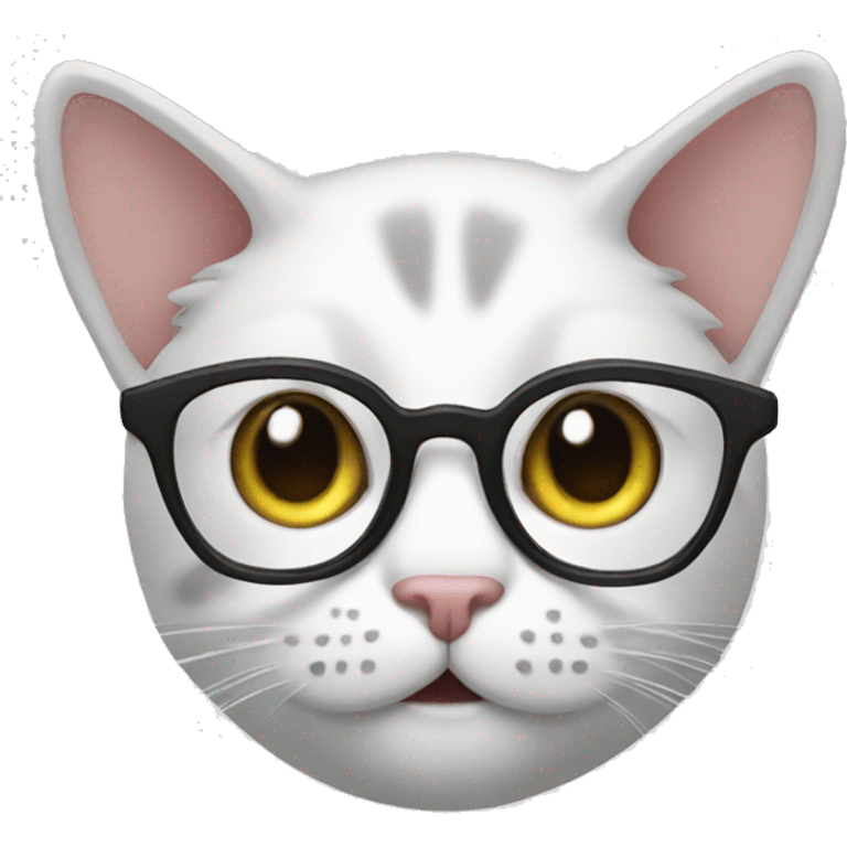 Cat glasses  emoji