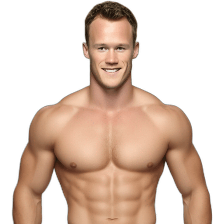 Jonathan Toews shirtless in front of rainbow curtains emoji