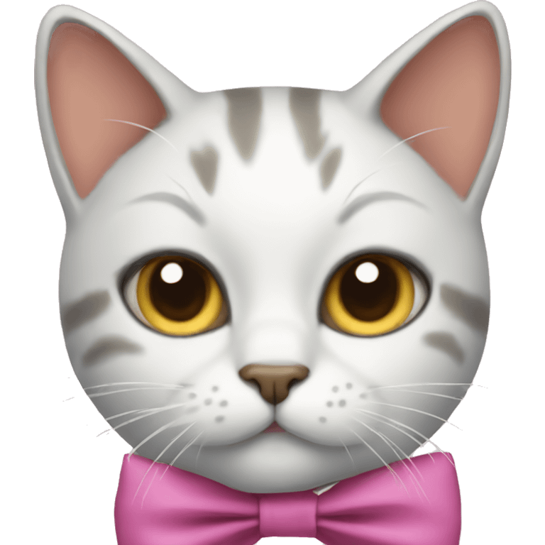 Cat with a bow emoji