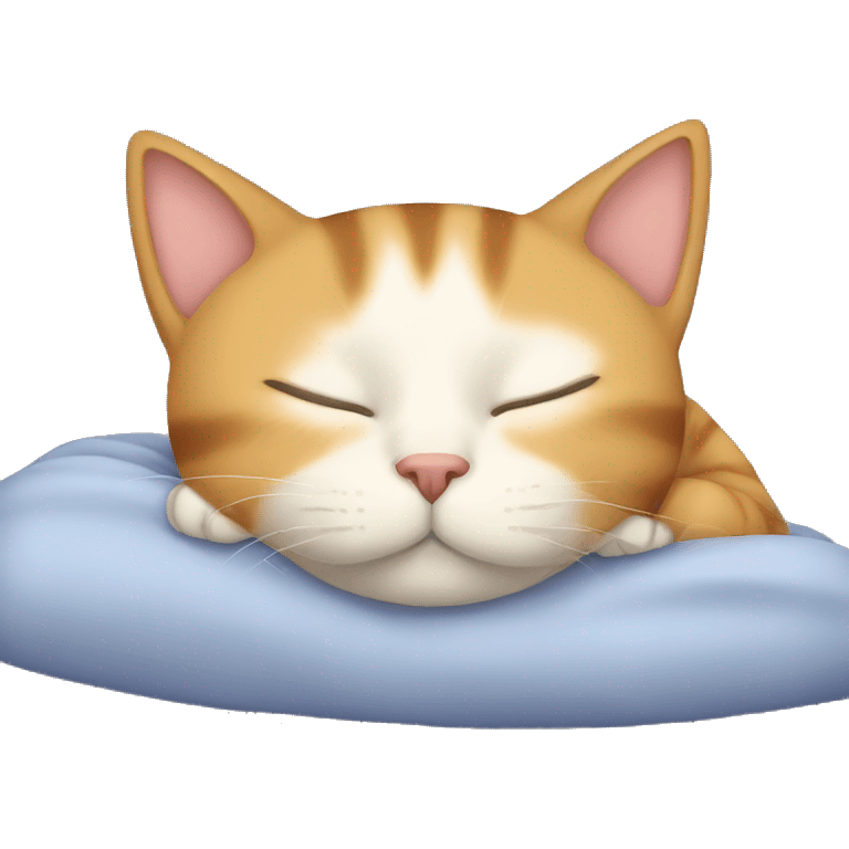 Cat sleeping  emoji