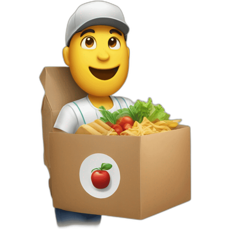 food-delivery with magic emoji