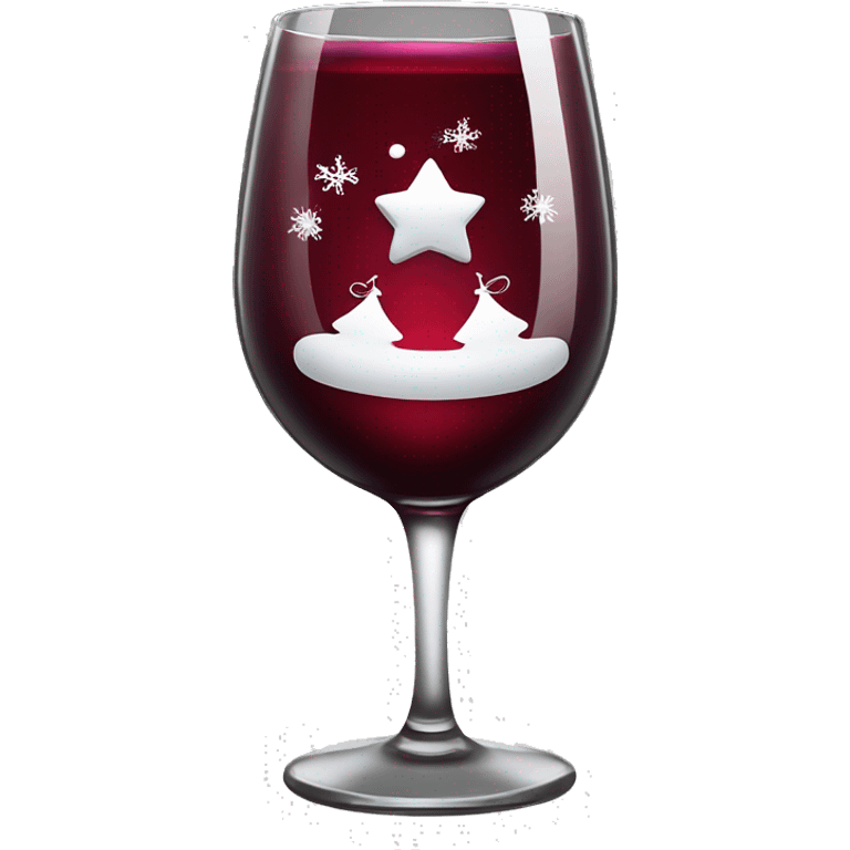 Red wine christmass glass emoji