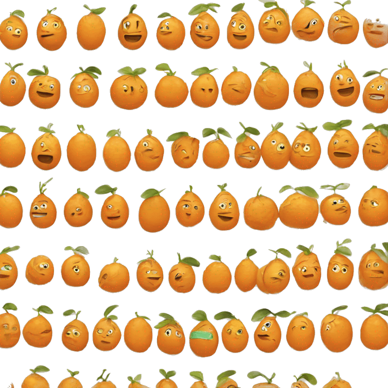 Orange notes emoji