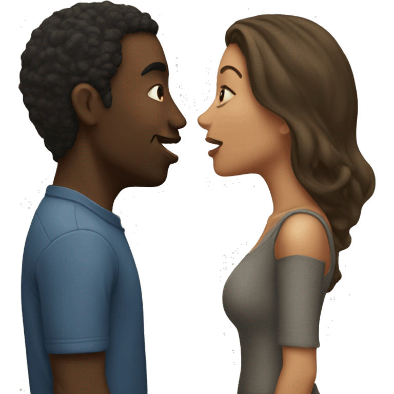 Couple kissing emoji