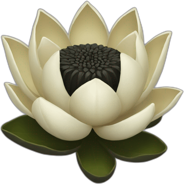 black lotus flower emoji