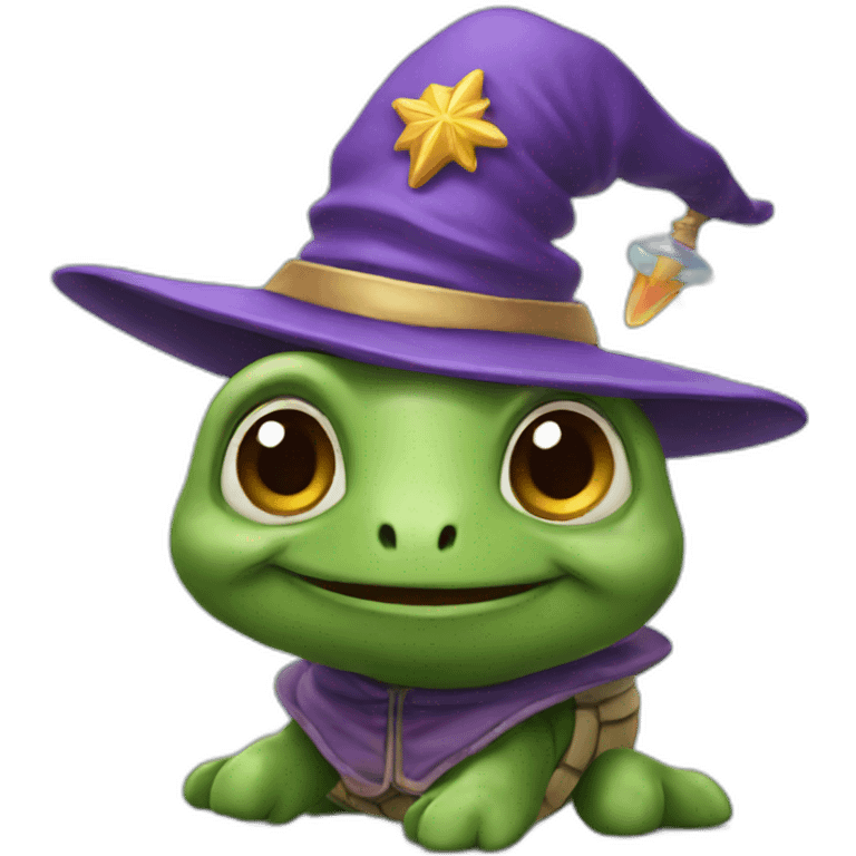 Emoji turtle wizard emoji