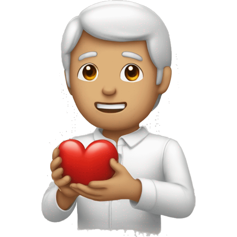 Manos asiendo un corazón  emoji