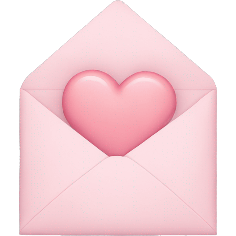 pastel pink heart envelope emoji