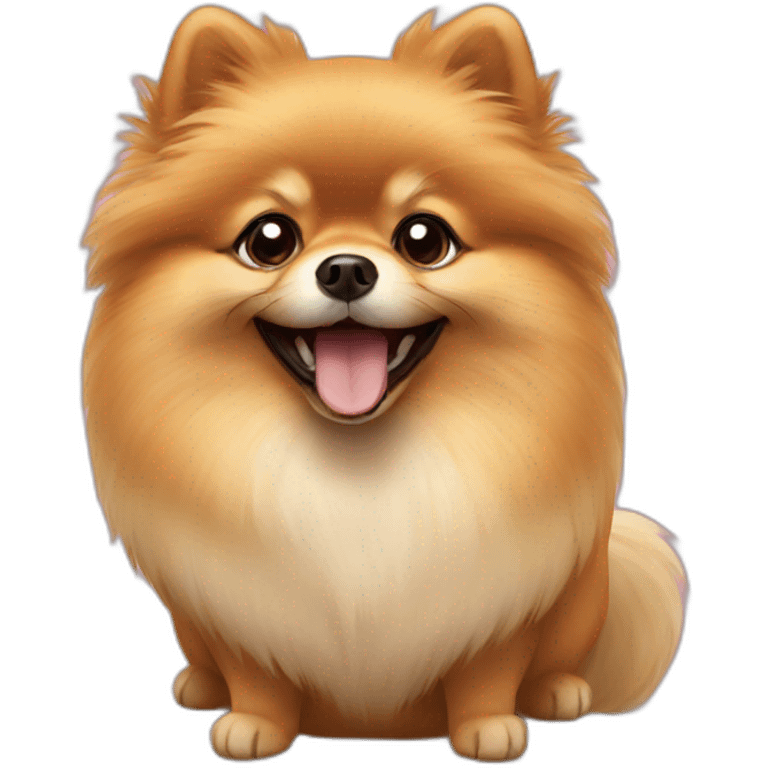 pomeranian happy emoji