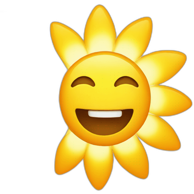 cheerful sun emoji