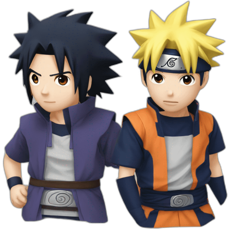 Naruto And sasuke emoji