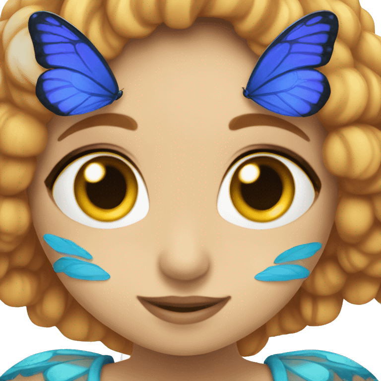 Mariposa azul emoji