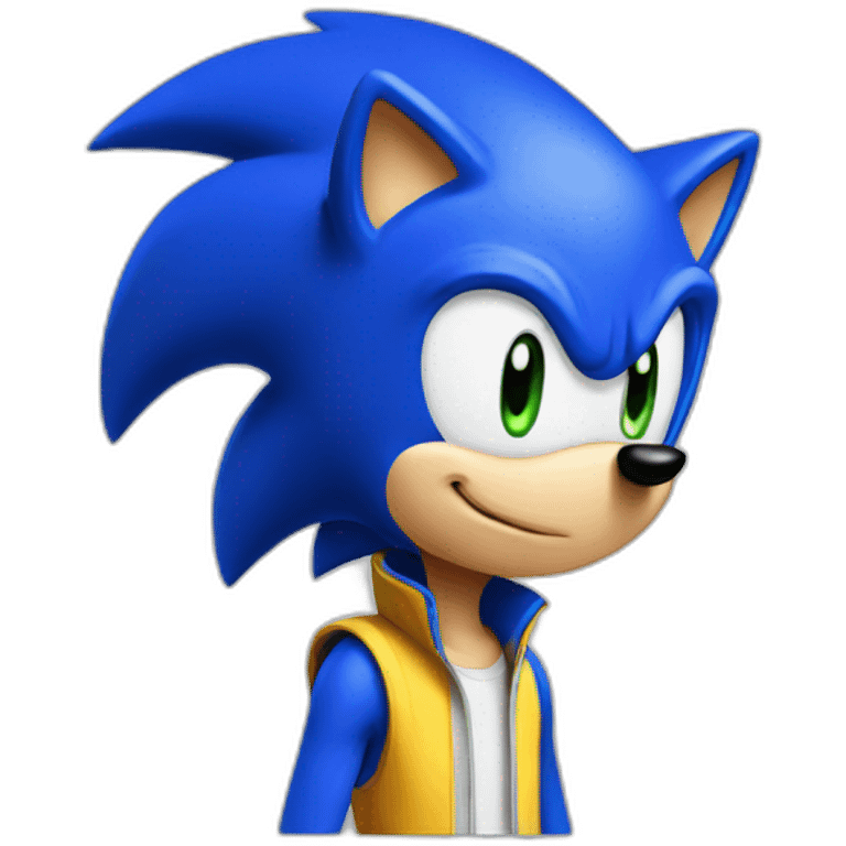 sonic hedgehog human emoji