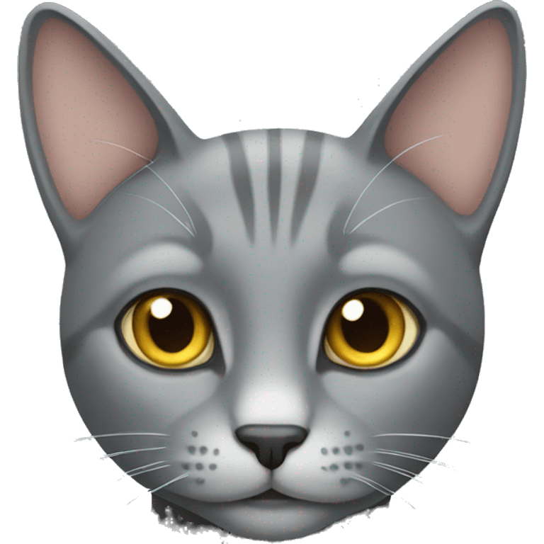 Grey cat emoji