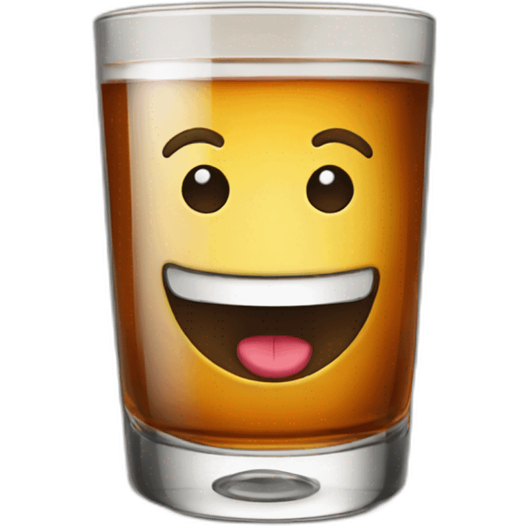 liquor in whiskey glass emoji