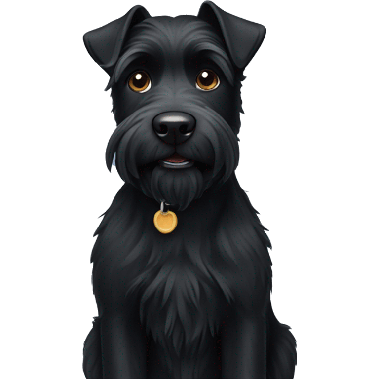 Black terrier emoji