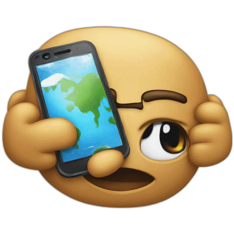 Un iphone Samsung emoji