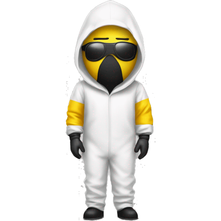 guy wearing hazmat suit emoji