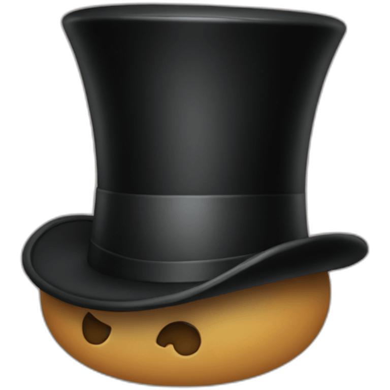 Buttock with a top hat emoji