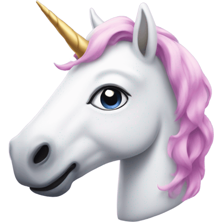 Unicorn with a mustache emoji