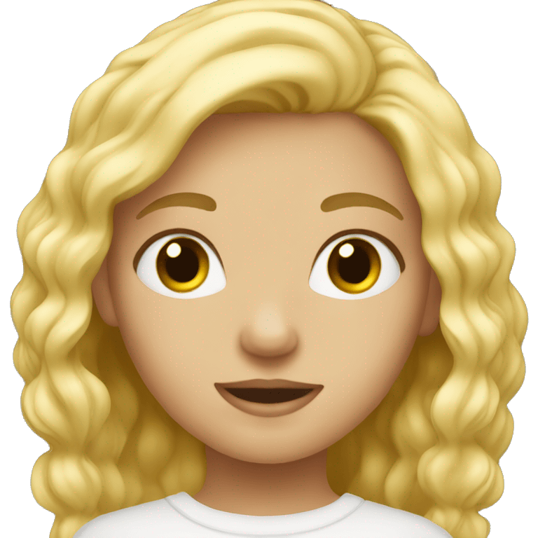 Girls blond  emoji