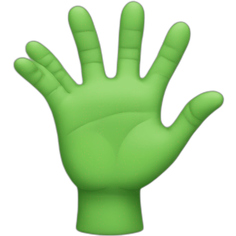 green grogu hand emoji