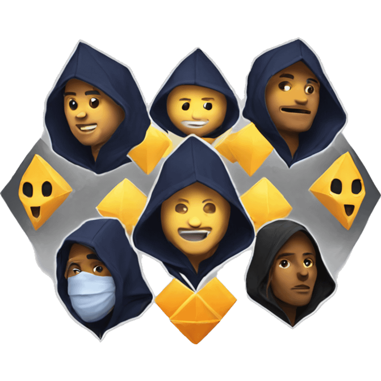 Crypto team logo night emoji