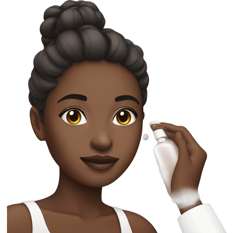 Girl doing skincare emoji