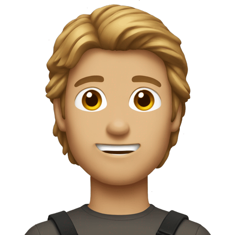 macgyver slack emoji with brown hair emoji