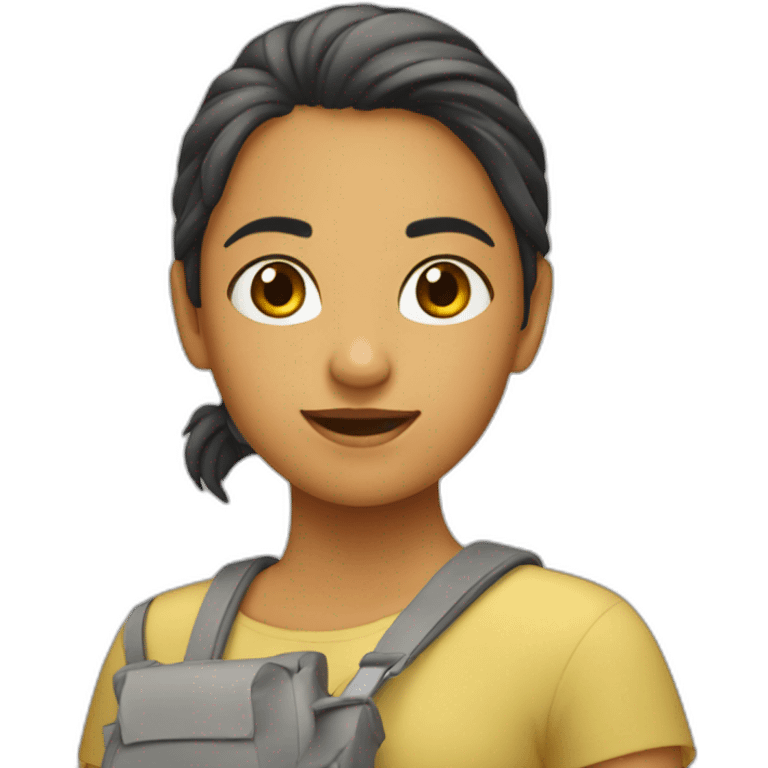 Menina saltitando emoji