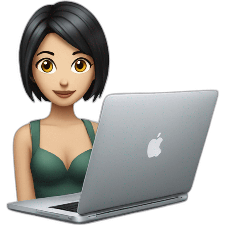 nico-robin-with-a-macbook emoji