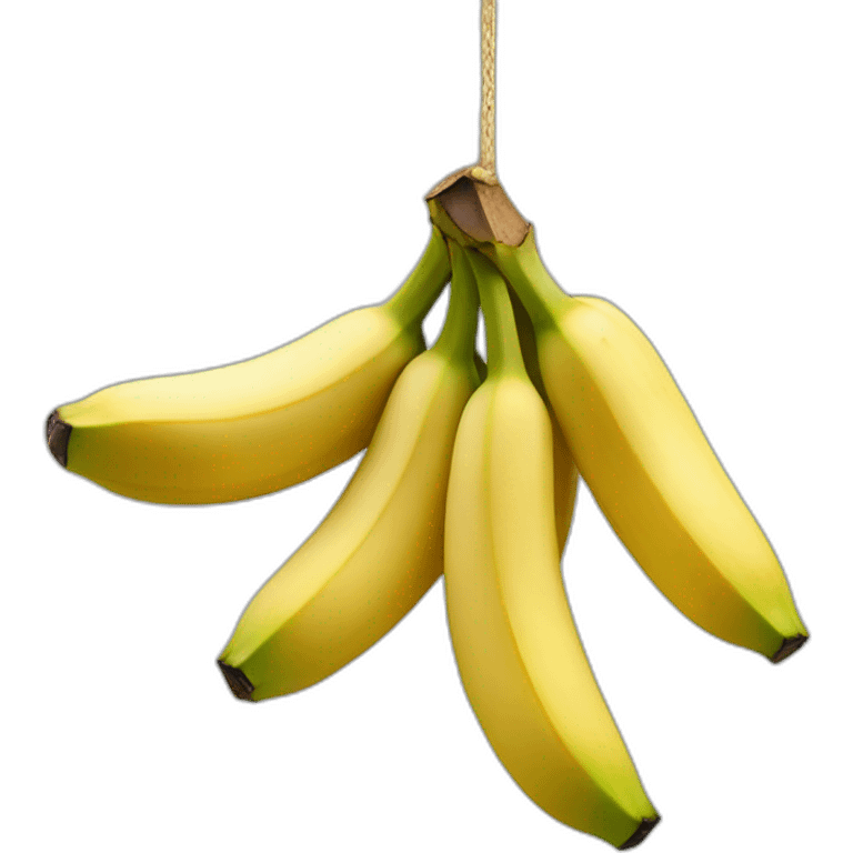 dangling bunch of banana emoji