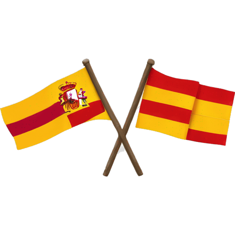 spain flag ad uk flag combinded emoji