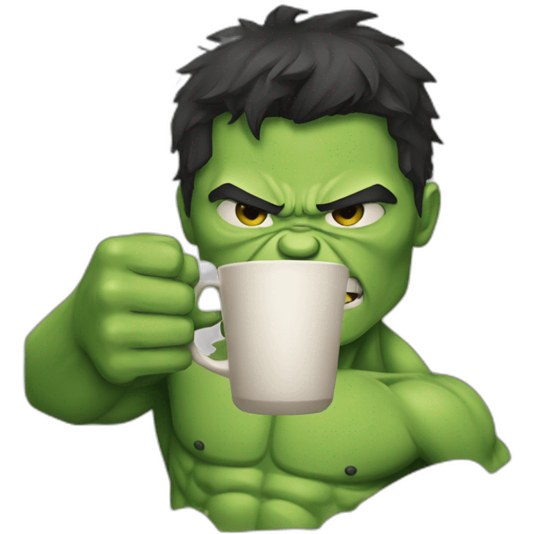 hulk-drinking-coffee emoji