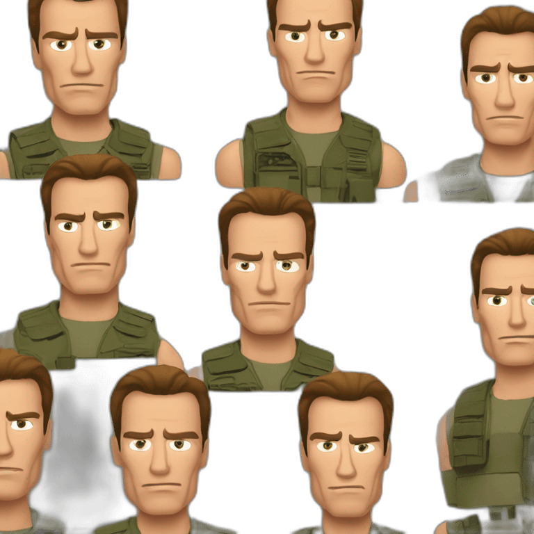 schwarzenegger commando movie emoji