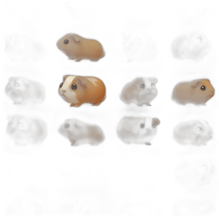 Guinea pig emoji set emoji