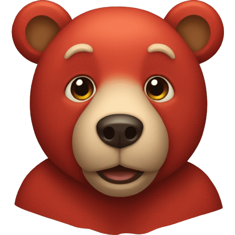 red bear emoji