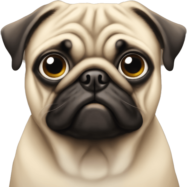 Pug with just one eye  emoji