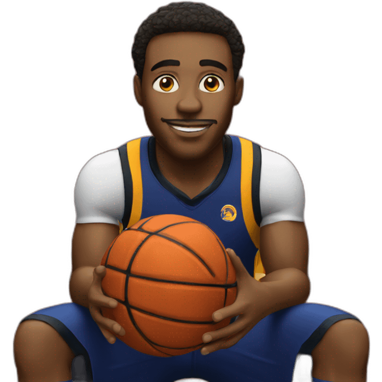 basketball player on the bench emoji