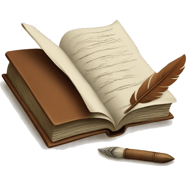 book and quill emoji