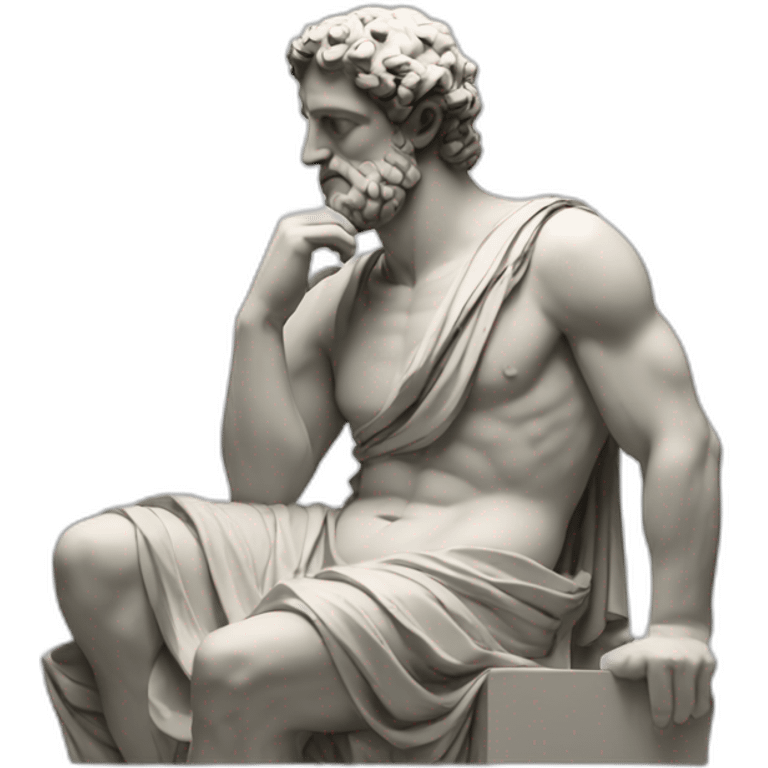 greek thinker emoji