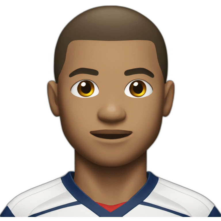 Mbappe playing handball emoji