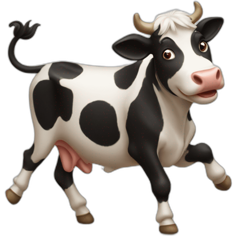 Dancing cow emoji