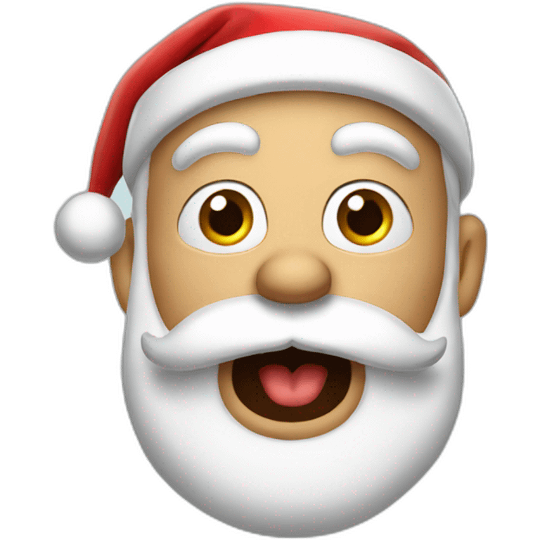 shocked santa emoji