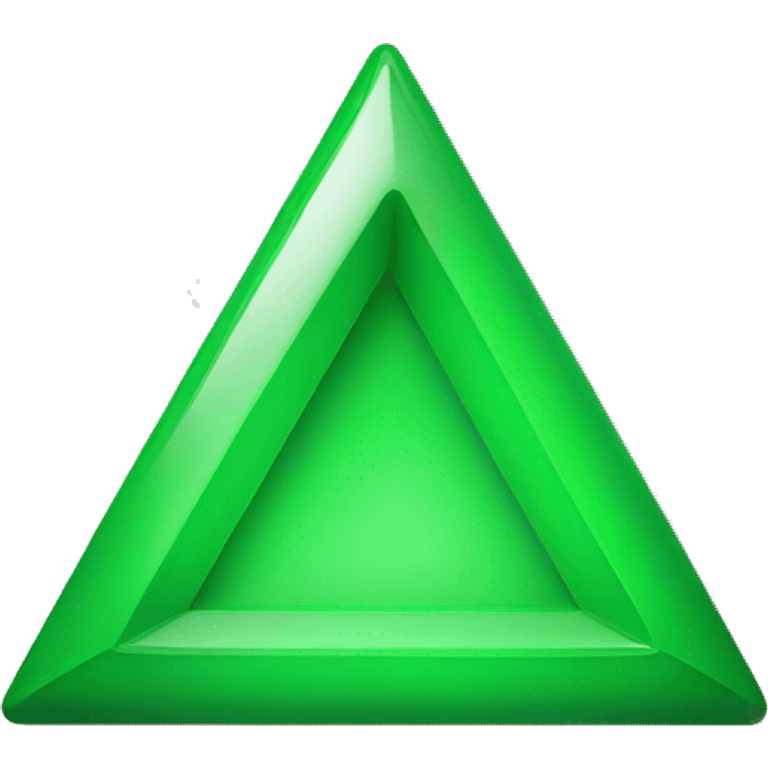 green triangle with the tip of the triangle pointing down emoji