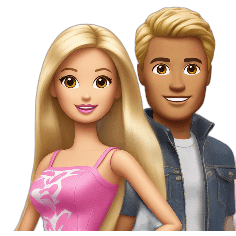 barbie and ken emoji