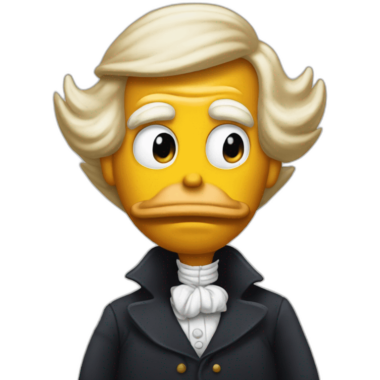 Trump as scrooge mcduck emoji