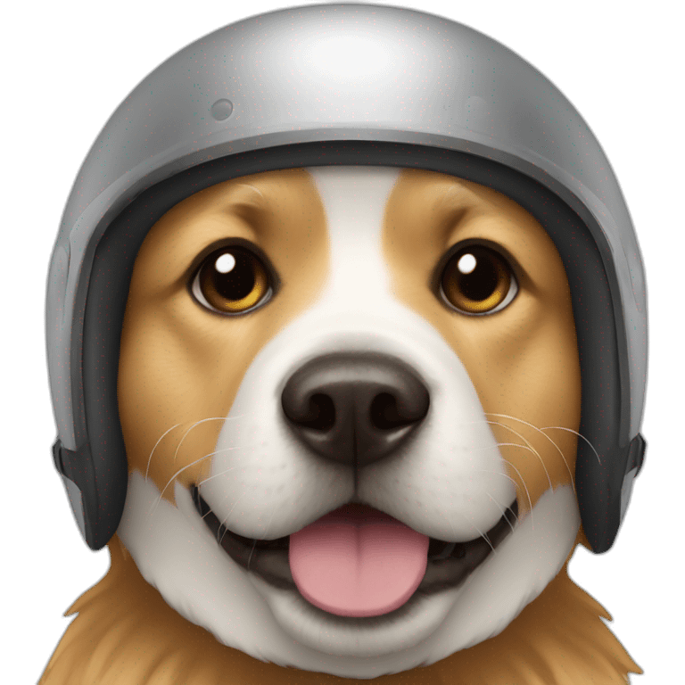 dog with helmet emoji