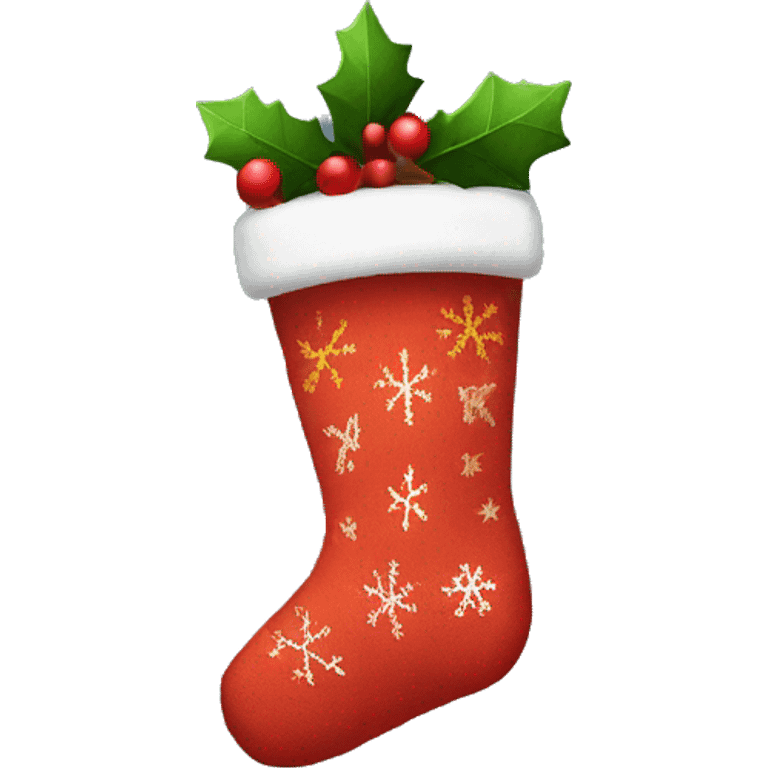 christmas sock emoji